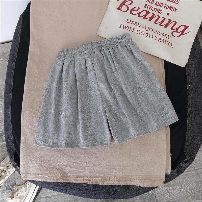 Femeii scurte de vară subțire purta talie înaltă lejeră dimensiune mare subțire picior larg A-line casual sport pantaloni scurți