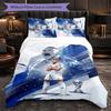 Biancheria da Letto a Tema Kylian Mbappe Set 3 Pezzi Copripiumino Biancheria da Letto Decorativa Per Camera da Teen Decorazione per la Casa