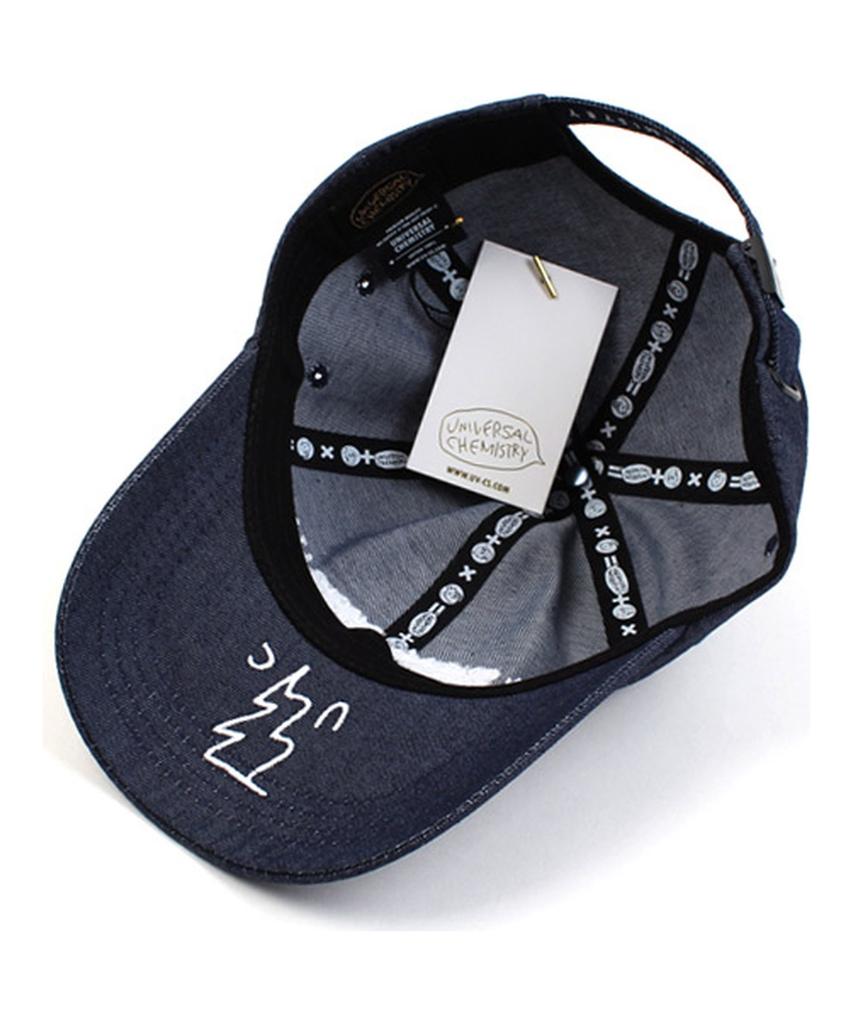 Yunibeosyeolkemiseuteuli Dark Denim Logo Low Ballcap