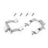 Shower Door Handle Brackets Zinc Alloy Material for Reliable Replacement Perfect for Tub and Shower Enclosures