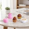 3D Printed Finger Button Pendant Simulation Coffee Calming Keychain  Children Adults