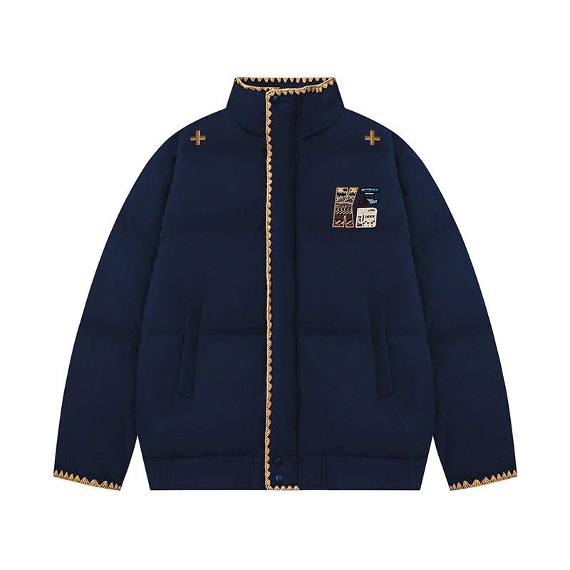 

Retro Embroidery Cotton-padded Jacket Women s Winter New Thick Loose Cotton-padded Clothes and Bread Clothes Women s Coat 2XL