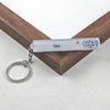 Creative English Slogan Acrylic Keychain - European & American Style