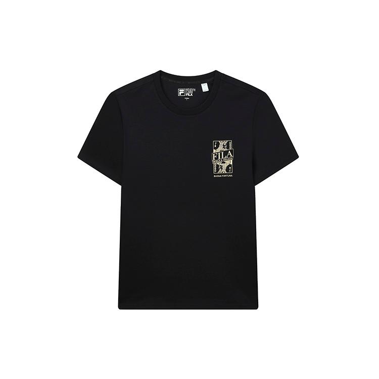 New FILA T Shirts Men's Jet Black F11M218104F-BK