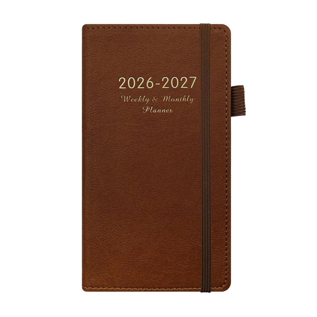 English Weekly Planner Soft Cover (24 Sizes) - Customizable Schedule Book 26-27