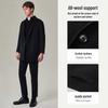 EMZ Erdos Men's 100% Wool Mid-Length Double-Faced Overcoat
