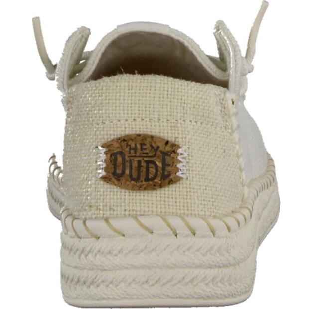 Женская обувь Dude Wendy espadrille woven sneaker бежевые белые