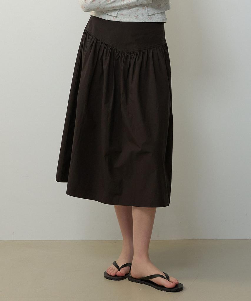City Breeze Cotton Flare Skirt_Black