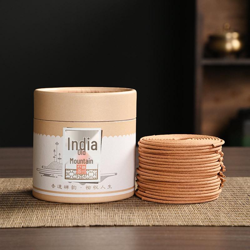 Yabai Agarwood & Mugwort Incense Coils - 48 Discs: Old Mountain Sandalwood for Indoor/Outdoor Odor Removal & Ceremony Use