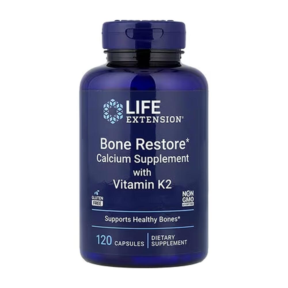 

iHerb Life Extension Bone Restore with Vitamin K2 Capsules, 120 Count 120 pcs - 1 ea