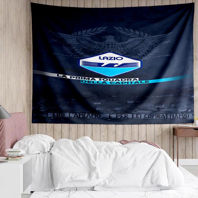 Lazio Logo Tapestry for Bedroom Aesthetic Classroom Tapestries Wall Hanging for Living Room Dorm Office,Ideal Creative Gift