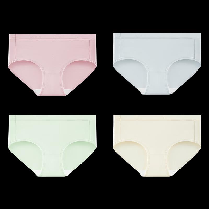 Maoren Women's Pure Cotton Sports Briefs 4-Pack