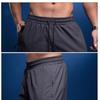 Men's Slim Casual Pants Summer Quick-drying Solid Color Running Sweatpants Zipper Pocket Trend Shackle Fitness Soccer Training Breathable