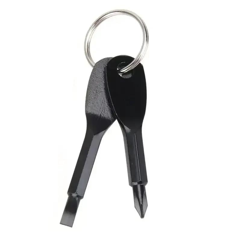 New Camping Portable Mini Screwdriver Outdoor EDC Small Tools Cross and Square Combination Emer