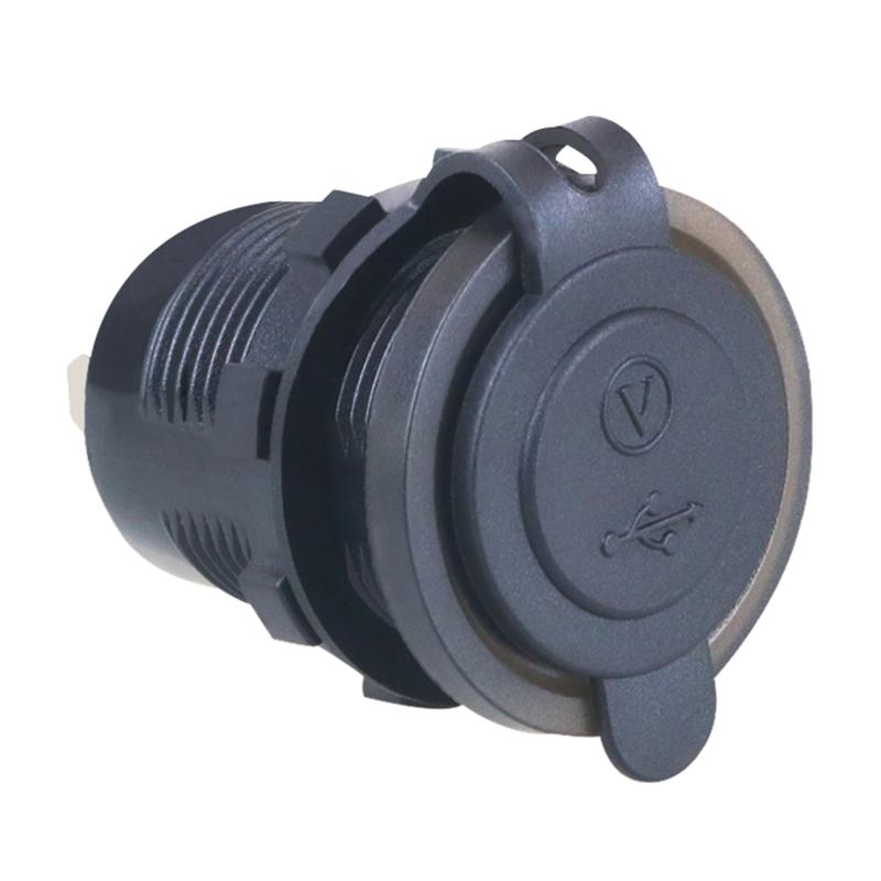 12V-24V Dual USB 2 Port Car Boat Charger Socket Voltage Digital Panel Volt Meter