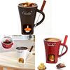 Kreative Schokoladen-Käsefondue-Tasse mit Gabel Keramik-Hot-Pot-Tasse für Dessertliebhaber