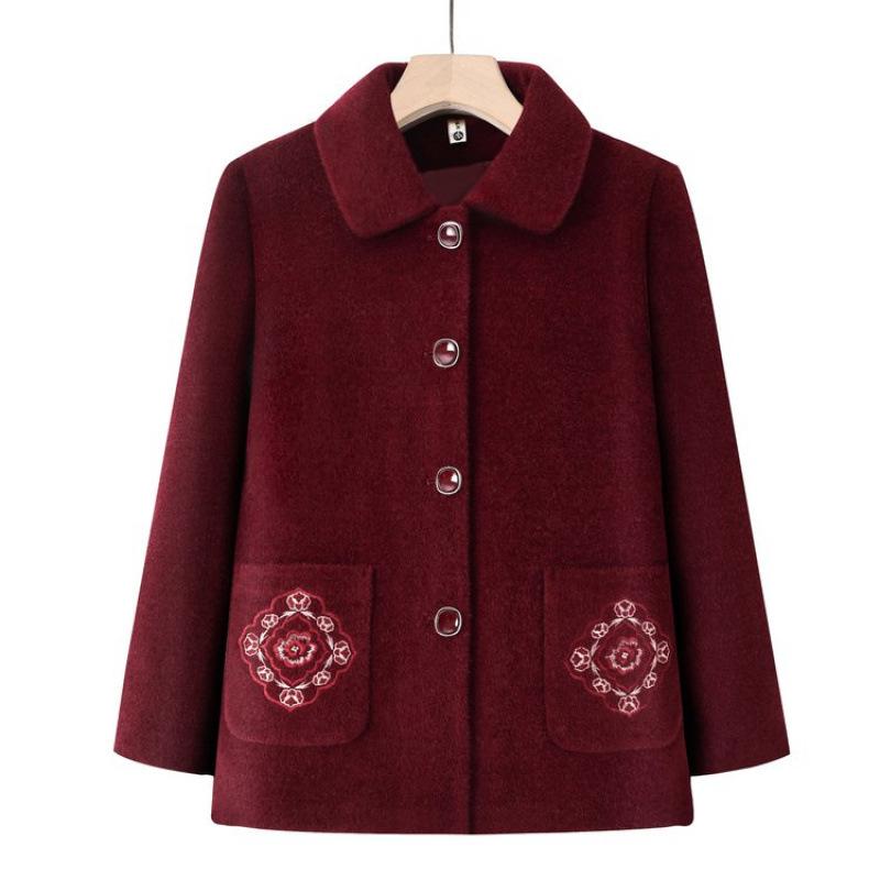 Autumn Women's Lapel Jacket New Embroidered Clothes Casual Top