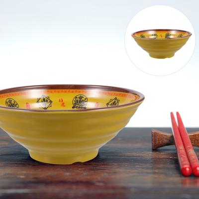 Japanisches Ramen-Nudelschüssel-Set aus Melamin in Lebensmittelqualität mit Deckel, Besteck, leicht zu reinigen, ideal für Suppen, Salate für alle