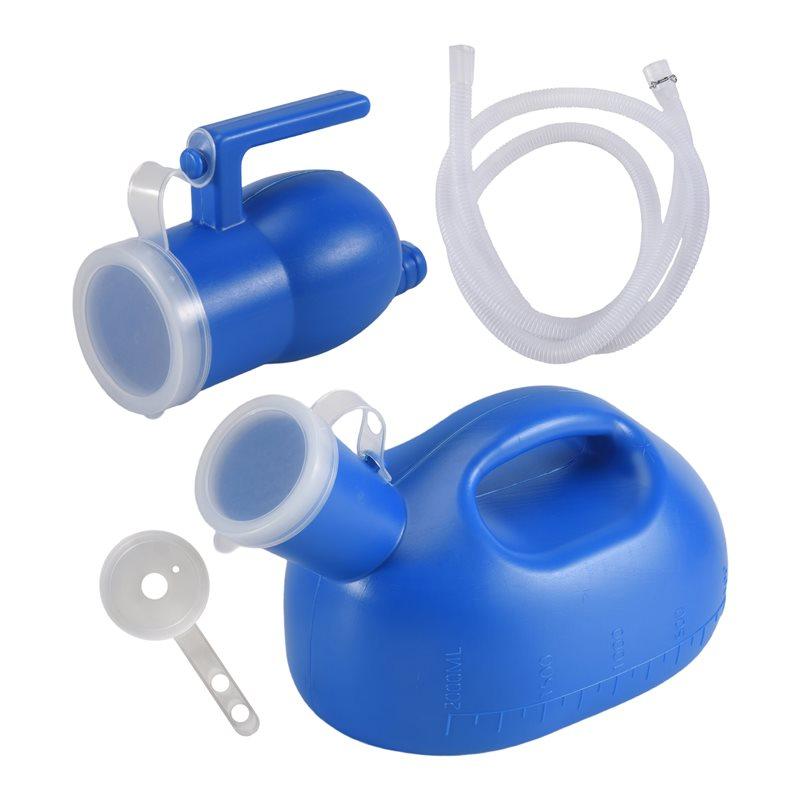 M-Modern-2000Ml Male Bed Potty Pee Bottle Pee Collector With 160Cm Tube Portable Pee Urine Bottle Toilet Supply