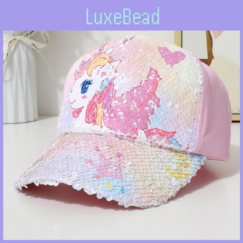 Meerjungfrau Einhorn Cartoon Baseballkappe mit Sonnenschutz für Mädchen Kinder Sommer Sonnenhut