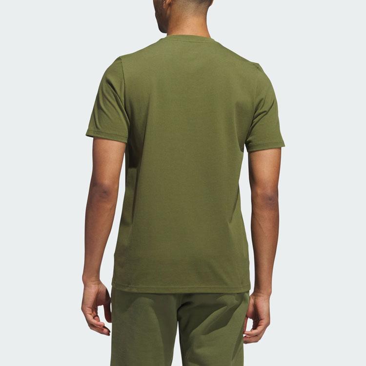 Adidas Originals Heavyweight Shmoofoil Tee Solid Logo Sports Short Sleeve T-Shirt Men Tops Light-Green II5963