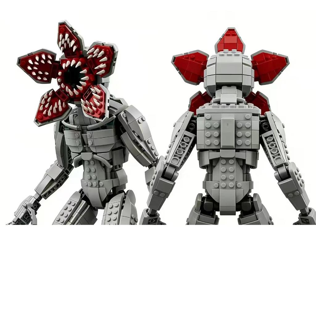 Hot TV Carnivorous Plant Giant Devil Demogorgon Vecna Model Buliding Blocks Bricks Construction Toys for Kids Halloween Gifts