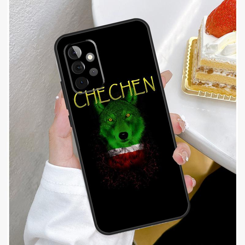 Чехол с чеченским гербом для Samsung Galaxy A15 A25 A35 A55 A51 A71 A12 A32 A52 A13 A33 A53 A14 A34 A54