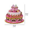 Wooden Mechanical Rotating Birthday Cake Music Box Craft Set Easy Assembly No Tool Required Musical Ornament Gifting