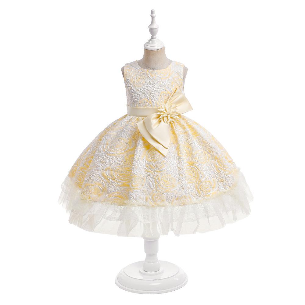 

От 3 до 10 лет детское праздничное платье принцессы для девочек, торжественное платье с вышивкой для выпускного вечера, свадебные платья подружки невесты для девочек, детская летняя одежда 100 шампанского