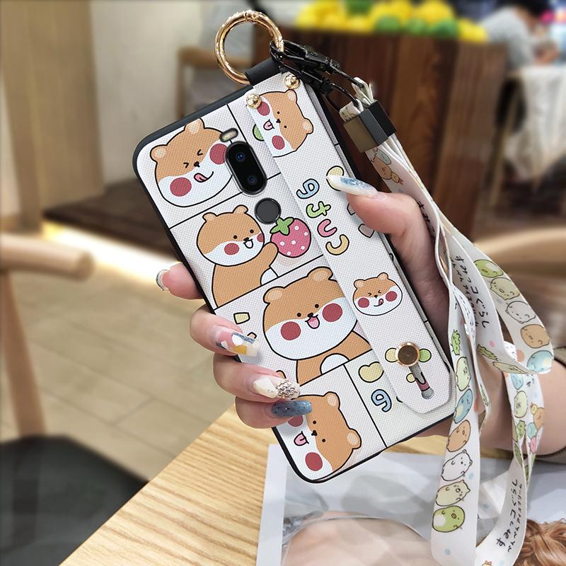 Dirt-resistant Durable Phone Case For Meizu M8/V8 Pro Anti-dust Cute Soft Case Kickstand Silicone Anti-knock Shockproof