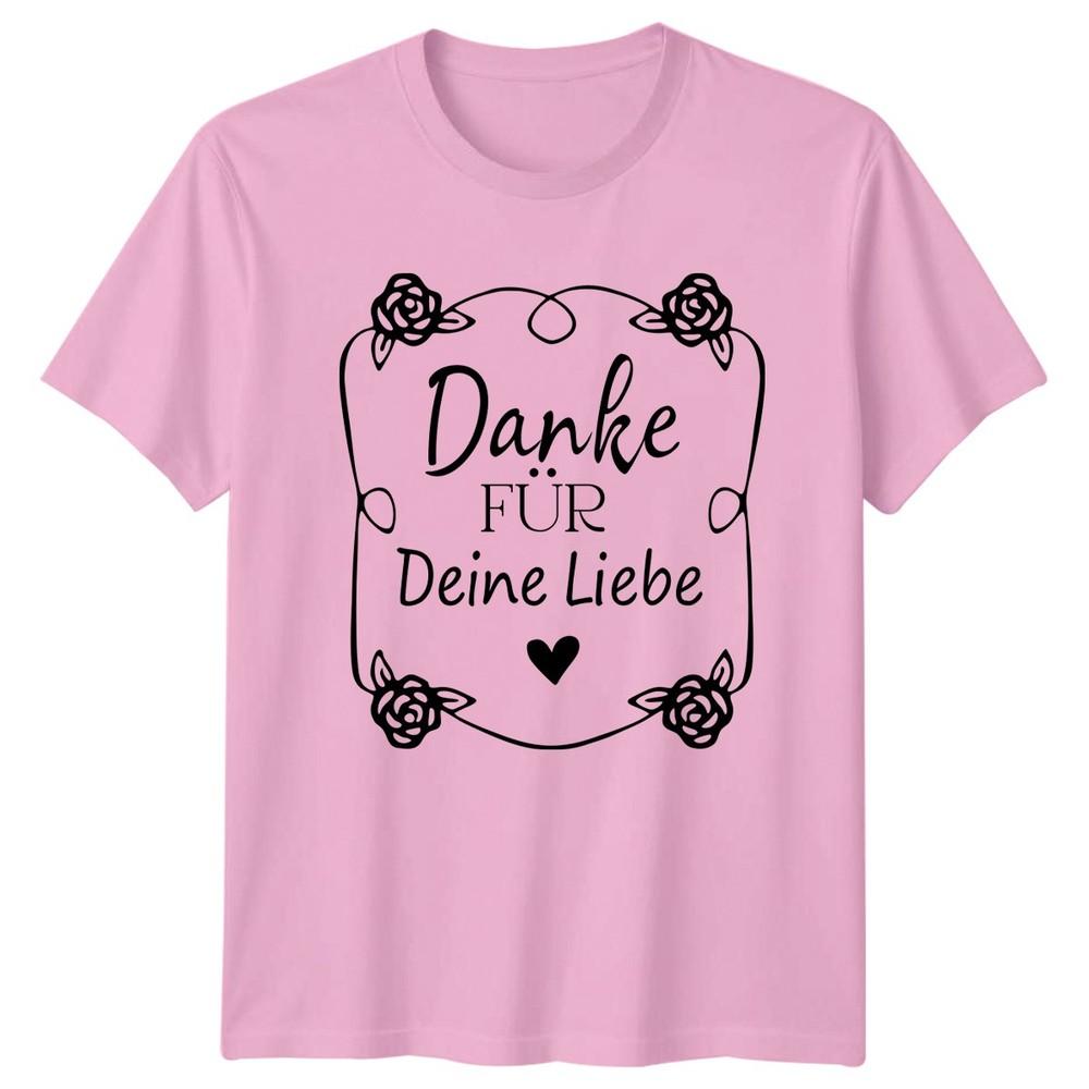 Danke Fr Deine Liebe Unisexs TShirt GerUnisex Love Gratitude Valentines Day Gift