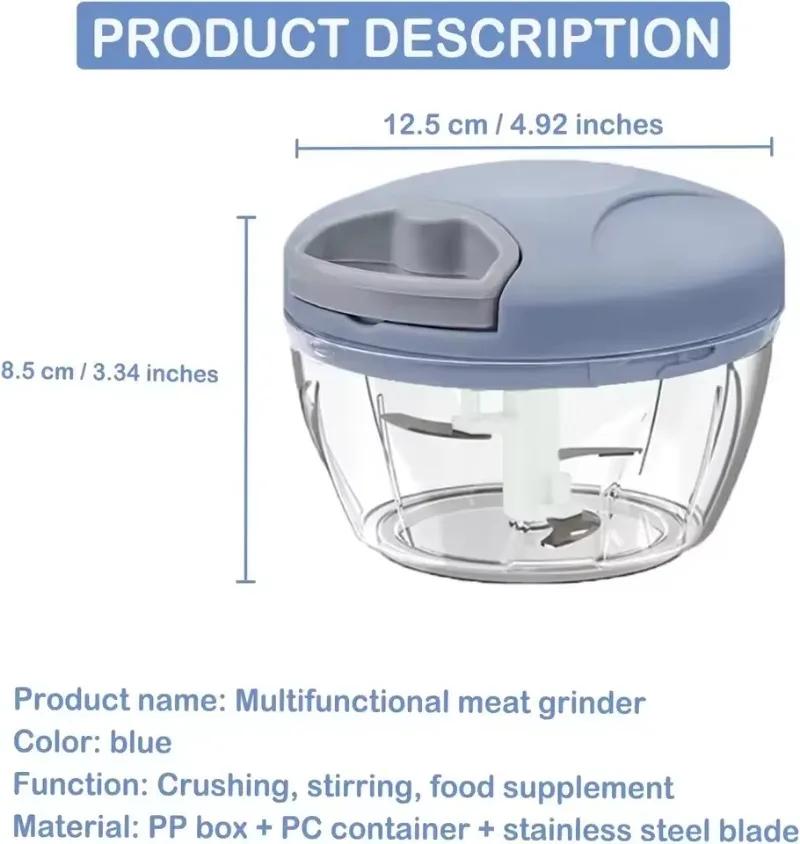500/900ML Knoblauch Chopper Manuelle Drehen Gemüse Cutter Chopper Slicer Obst Knoblauch Brecher Küche Gadget Mixer Fleischwolf