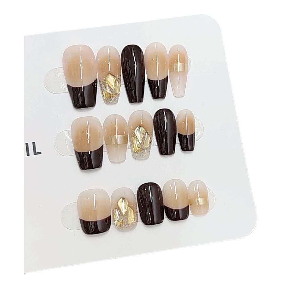 Pure Handmade Phototherapy Wear Nail Art Marrard Small Fragrance Style Finished Product Reusable Nail Art Patch