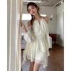 2026 Spring/Summer Halter Neck Backless Off-Shoulder Fairy Dress for Women