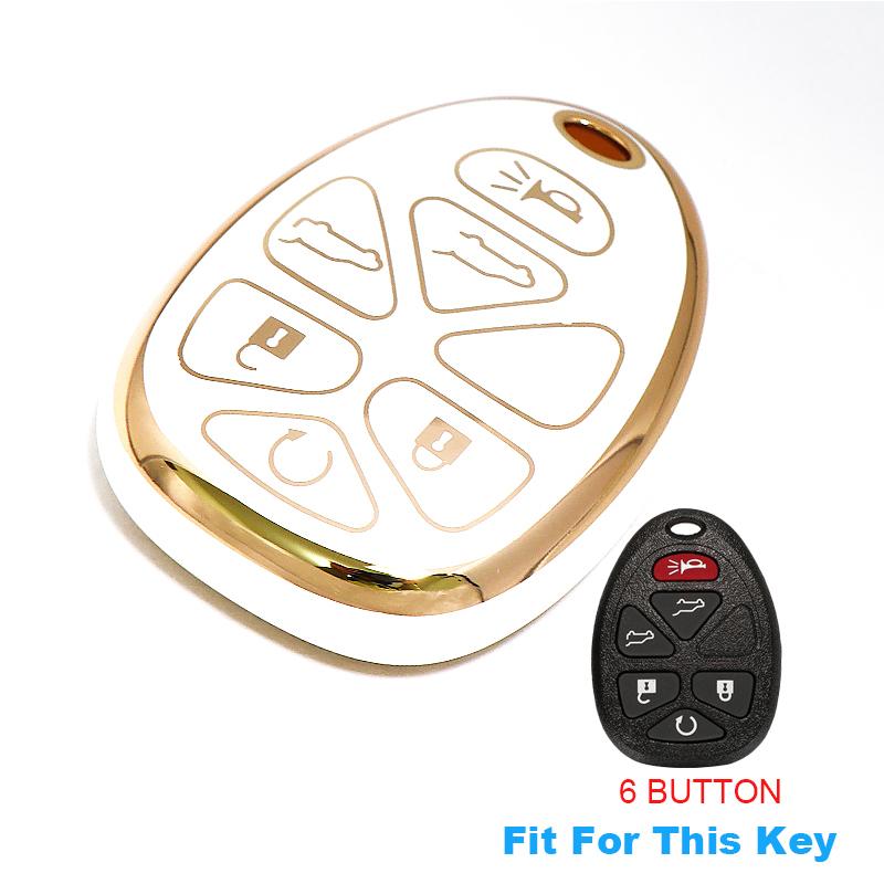 Schlüsselanhängerhülle für GMC Acadia 2007-2016 Yukon XL/Chevy Suburban Tahoe Traverse für Cadillac Escalade SRX für Buick Enclave