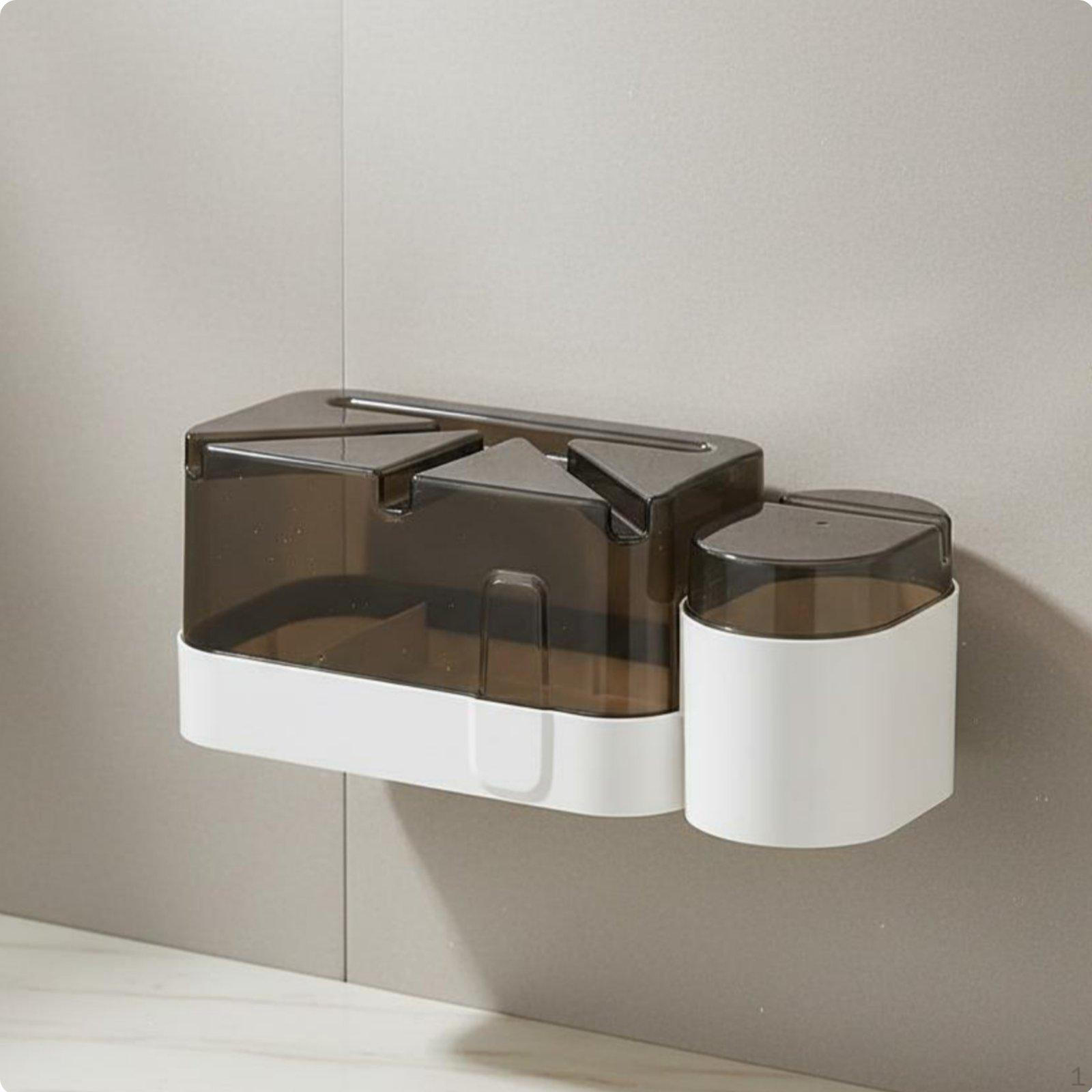 No Punch Tissue Storage Box Waterproof Wall Mounted for Kitchen