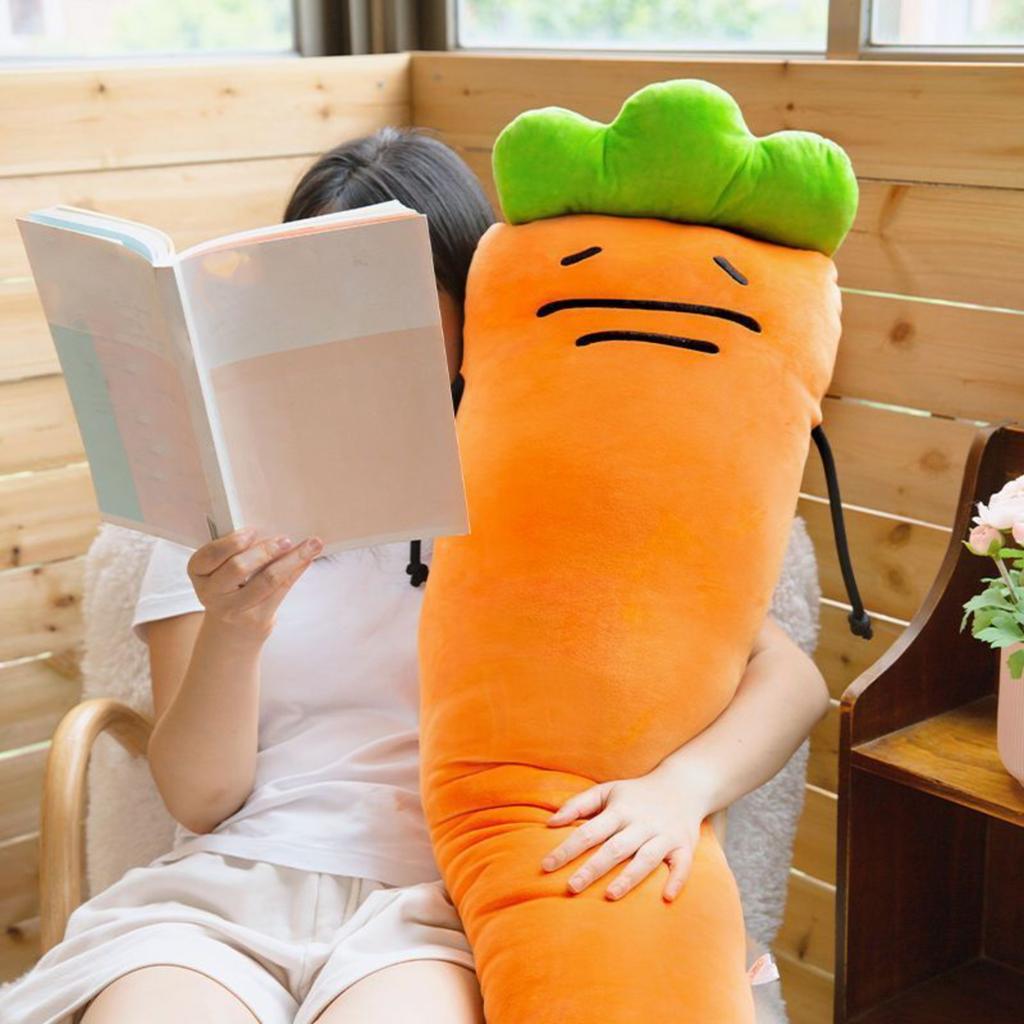 Carrot Pillow, Long Plush Doll, Dormitory Sleeping Doll