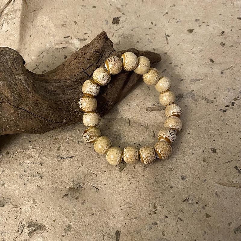 

Ретро китайский керамический браслет с бусинами - Нишевый дизайн для пар и друзей