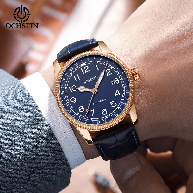 OCHSTIN Augusten Men's Classic Luminous Date Automatic Mechanical Watch