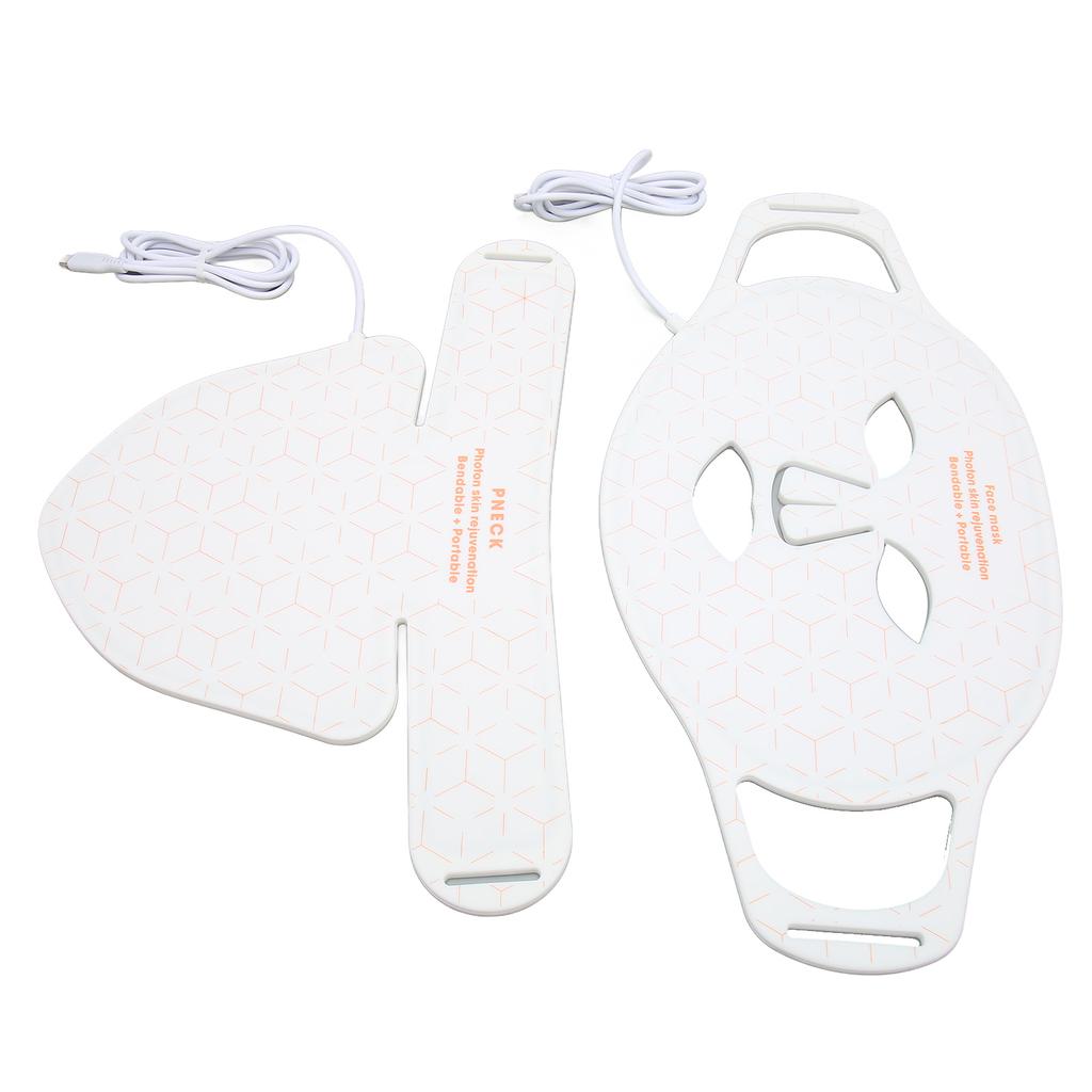 LED Facial Care Light Cover 4 Colors Lighting 3 Gears Silicone Skin Photon Face Neck Rejuvenation