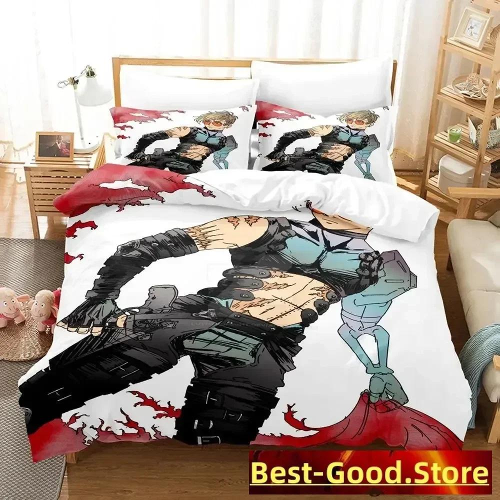 TRIGUN STAMPEDE Bedding Set Single Twin Full Queen King Size Bed Set Aldult Kid Bedroom Duvetcover Sets Anime parure de lit Bed