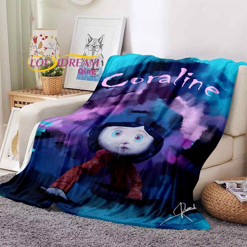 Cartoon Coraline Weiche Decke Flanell Decke Bett Decke Weiche Cartoon Gedruckt Bettdecke Bettdecke Sofa Geschenk