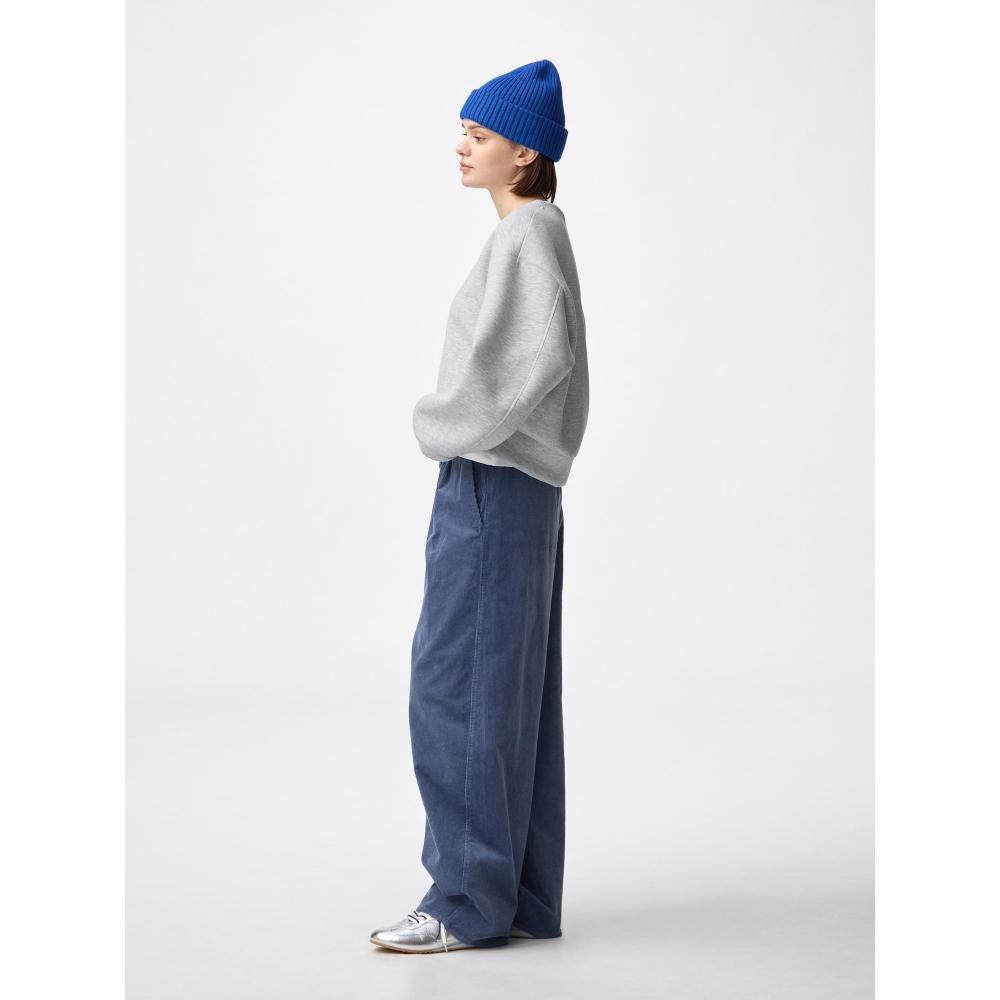 Gu Corduroy Barrel Leg Easy Pants