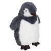 Penguin Plush Cute Soft Fluffy Stuffed Animal Plush Doll Toy for Kid Birthday 9.84in Grey