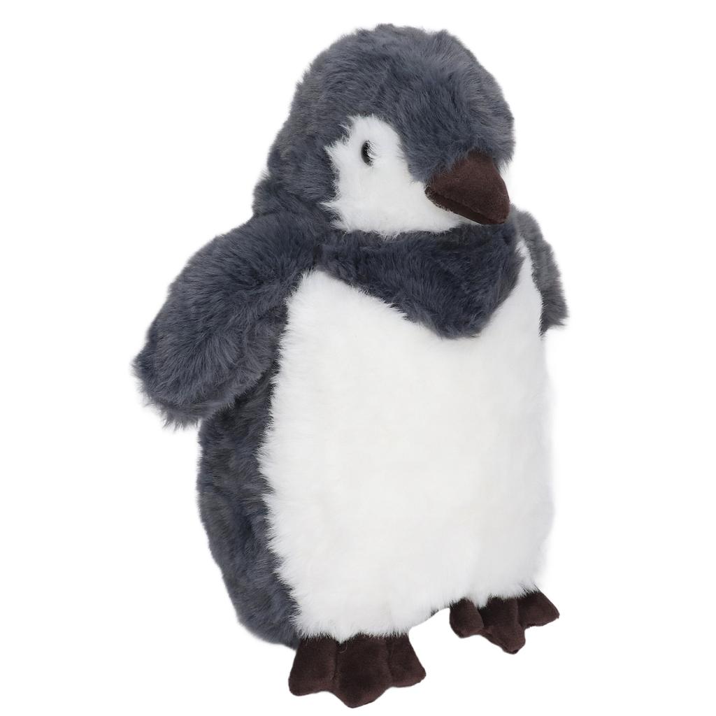 Penguin Plush Cute Soft Fluffy Stuffed Animal Plush Doll Toy for Kid Birthday 9.84in Grey