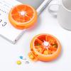 Seven Grid Round Box, One Week Medicine Box, Portable Rotating and Packaging Fruit Medicine Box, Carry It with You