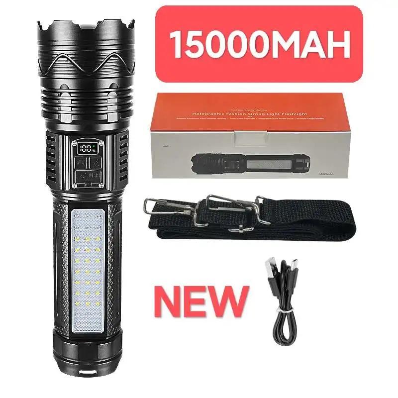 NEW 1000000LM High Power Led Flashlights Built-in Battery 15000mah Torch Emergency Spotlight Most Powerful Lantern