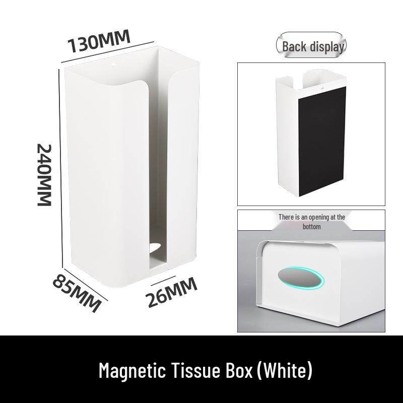 Magnetic Wall-Mounted Punch-Free Tissue and Napkin Holder