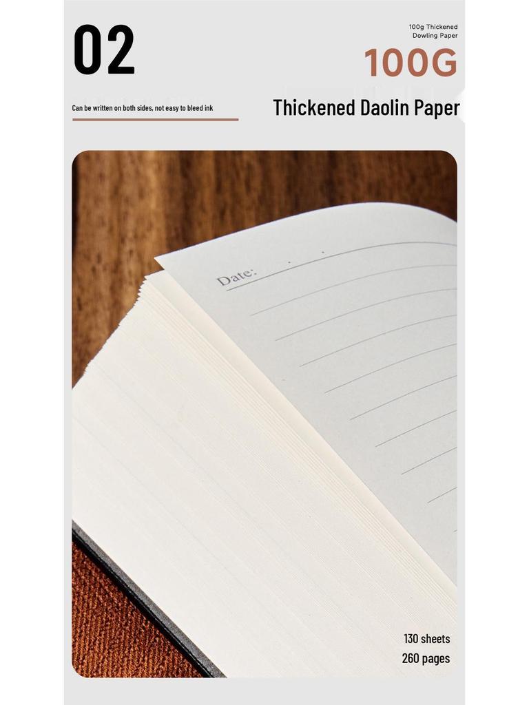 A5 Soft Leather Buckle Notebook: Customizable Diary Gift Set