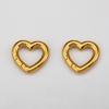 2Pcs 1Pc Charm Stainless Steel Buckle Heart Circular Connector DIY Necklaces Jewelry Making Lobster Buckle Accessories Wholesale